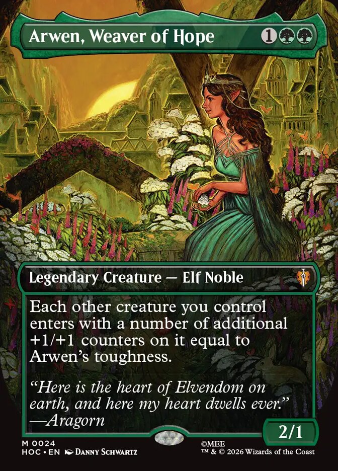 Arwen, Weaver of Hope, The Hobbit Eternal Card Art