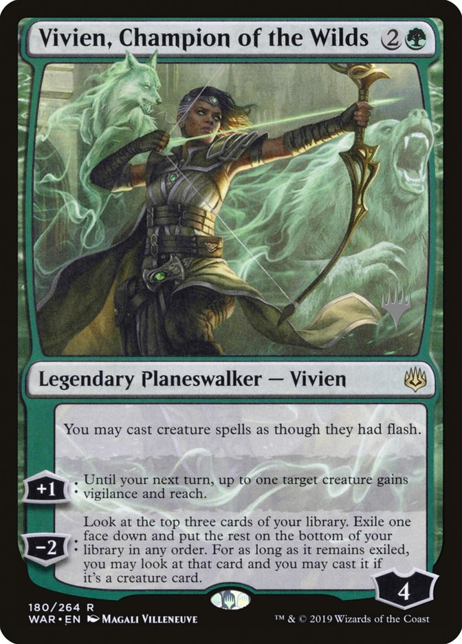Vivien, Champion of the Wilds, War Of The Spark Promos Card Art