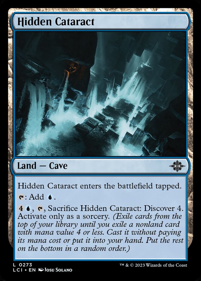 Hidden Cataract, The lost caverns of ixalan Card Art