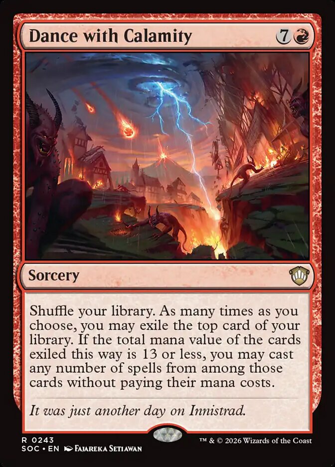 Dance with Calamity, Secrets Of Strixhaven Commander Card Art