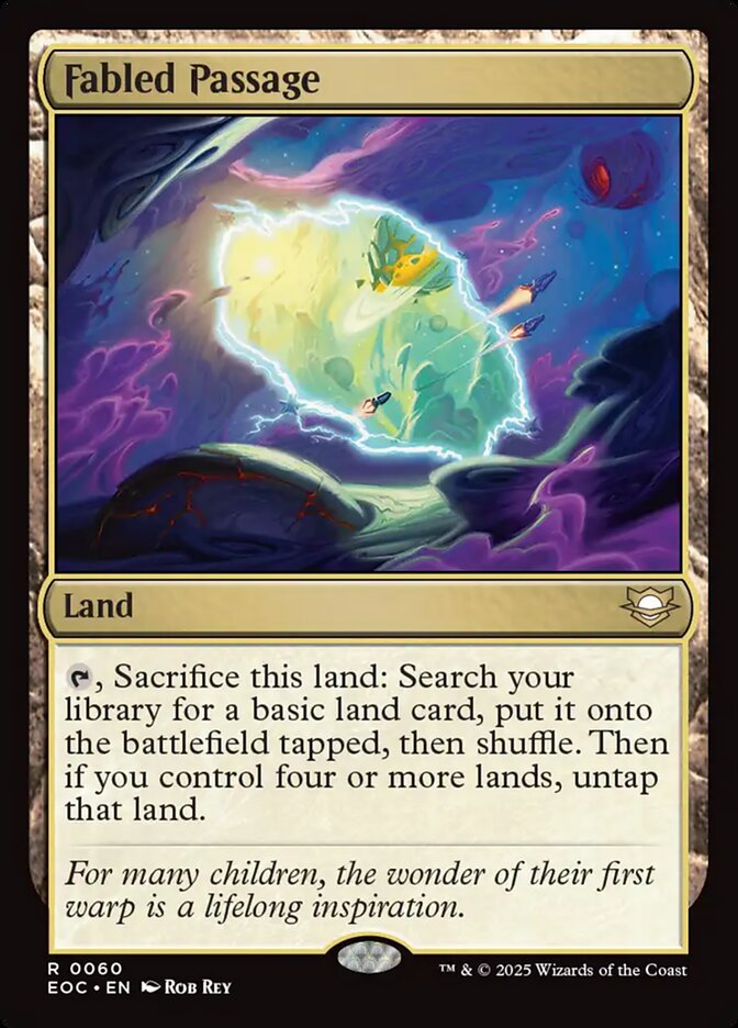 Fabled Passage, Edge Of Eternities Commander Card Art
