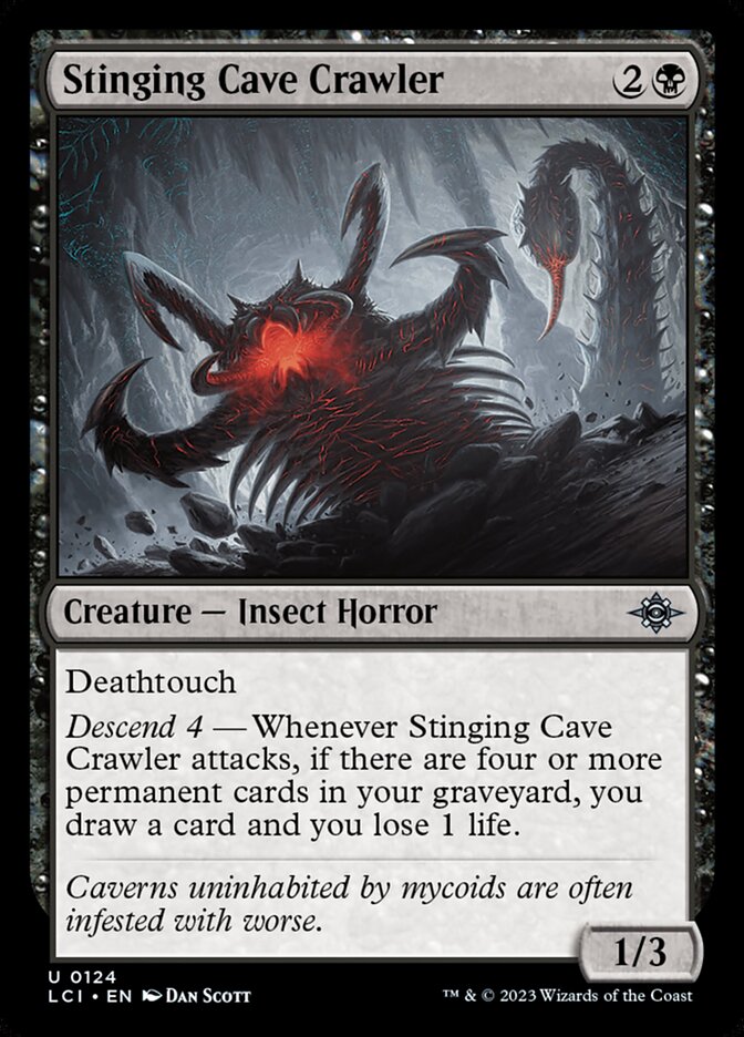 Stinging Cave Crawler, The lost caverns of ixalan Card Art