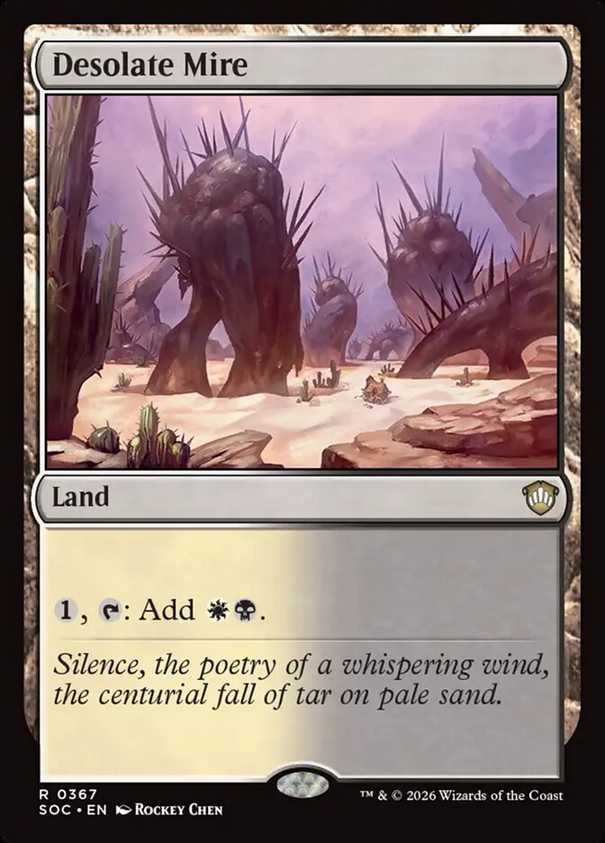 Desolate Mire, Secrets Of Strixhaven Commander Card Art