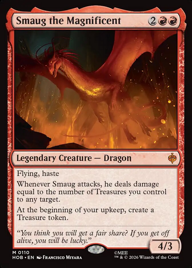 Smaug the Magnificent, The Hobbit Card Art