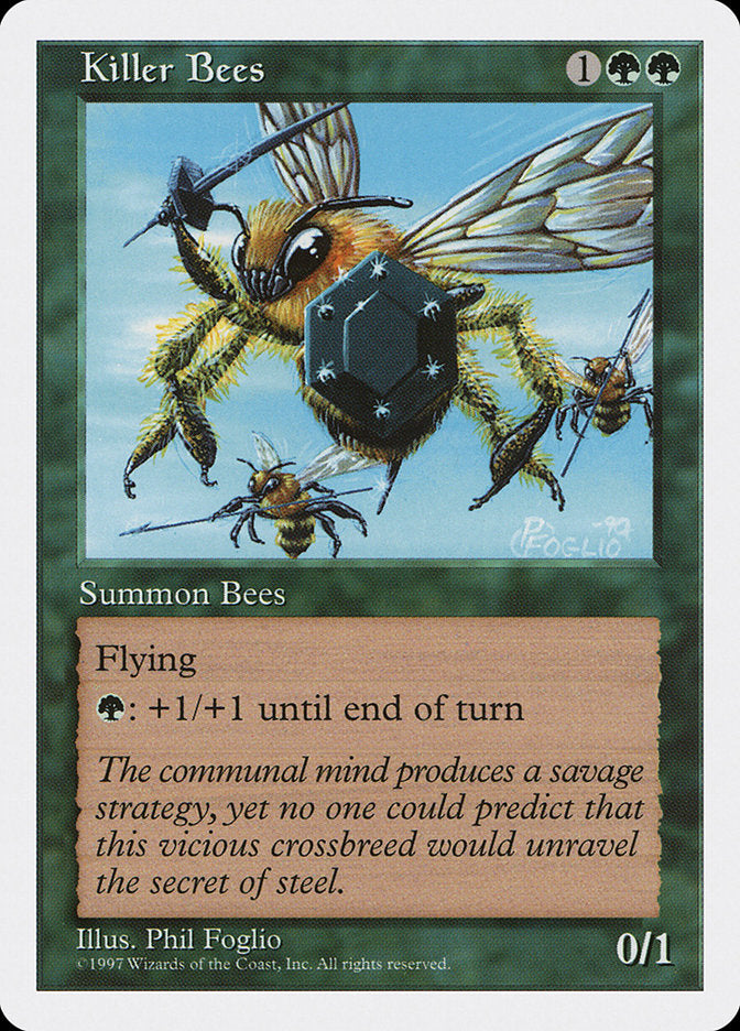 Killer Bees, Fifth edition Card Art