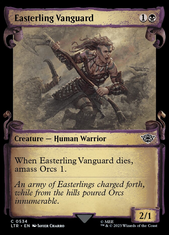 Easterling Vanguard, The lord of the rings: tales of middle-earth Card Art