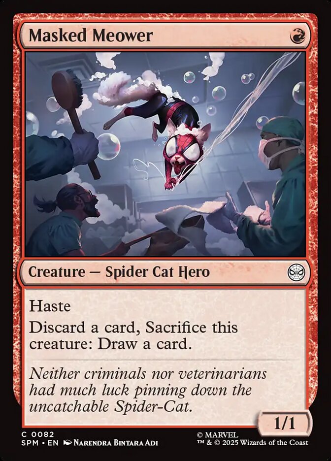 Masked Meower, Marvel'S Spider-Man Card Art