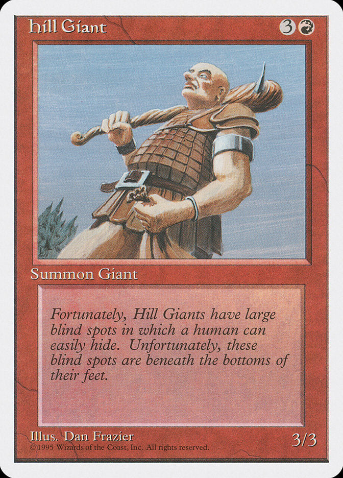 Hill Giant, Fourth edition Card Art