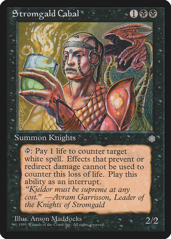 Stromgald Cabal, Ice Age Card Art