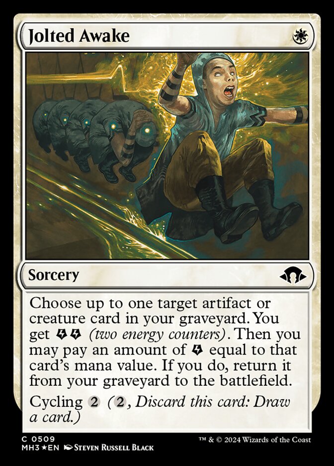 Jolted Awake, Modern horizons 3 Card Art