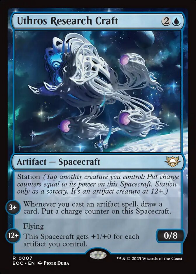 Uthros Research Craft, Edge Of Eternities Commander Card Art