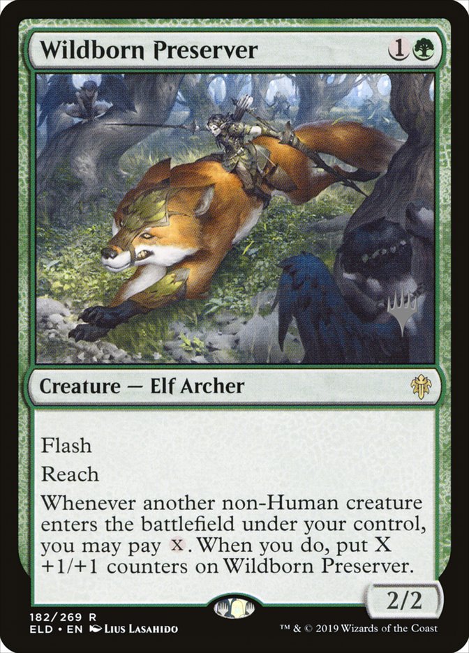 Wildborn Preserver, Throne Of Eldraine Promos Card Art