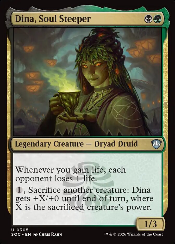 Dina, Soul Steeper, Secrets Of Strixhaven Commander Card Art