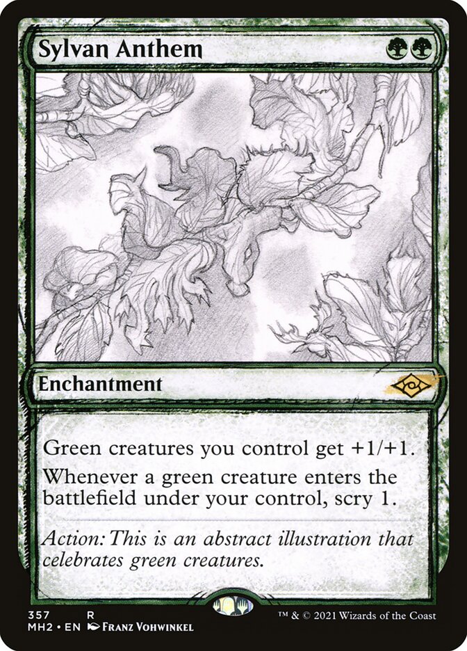Sylvan Anthem, Modern horizons 2 Card Art