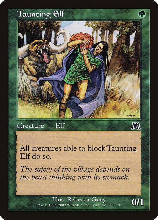 Taunting Elf, Onslaught Card Art