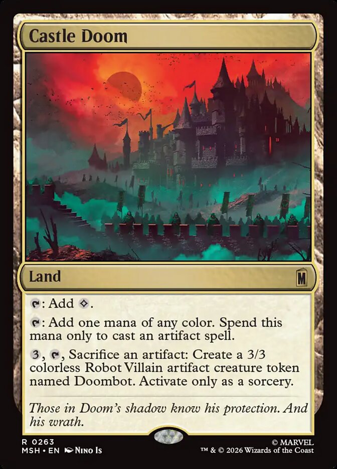 Castle Doom, Marvel Super Heroes Card Art