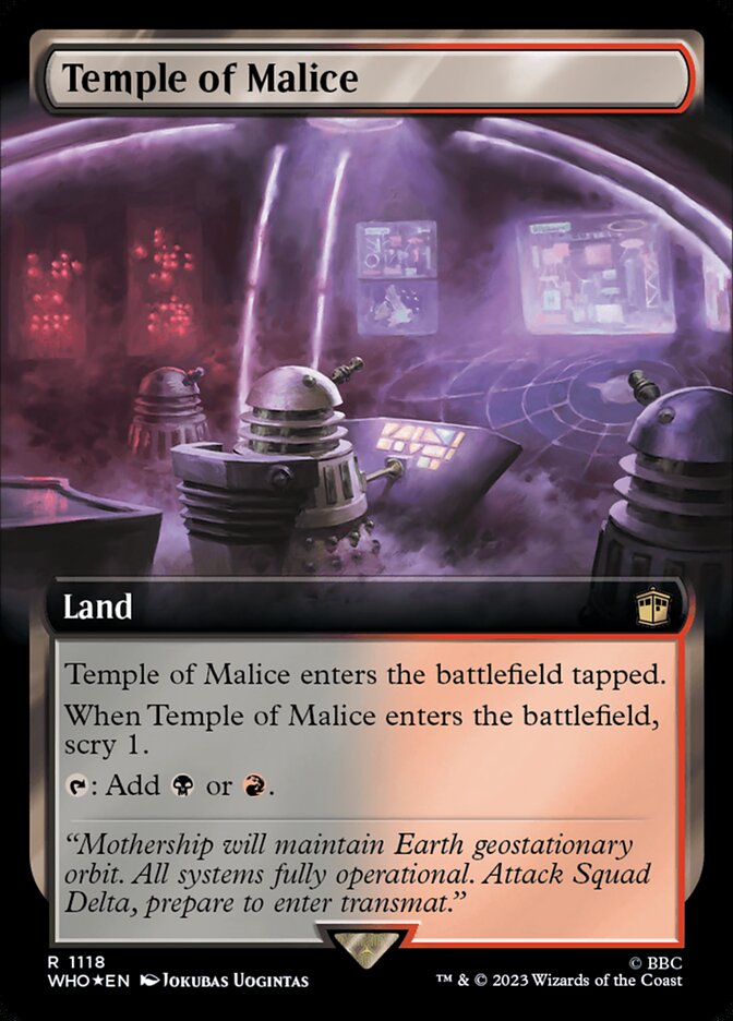 Temple of Malice, Doctor Who Card Art