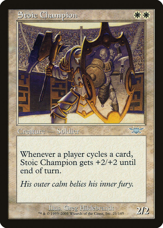 Stoic Champion, Legions Card Art