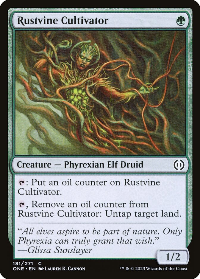 Rustvine Cultivator, Phyrexia: all will be one Card Art