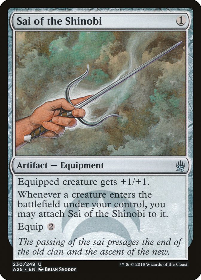 Sai of the Shinobi, Masters 25 Card Art