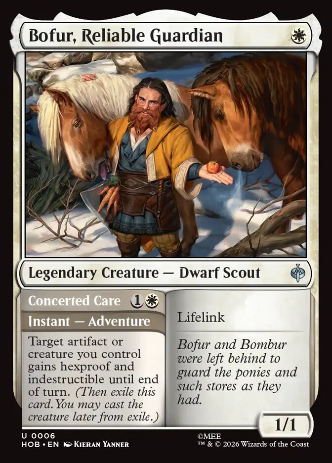 Bofur, Reliable Guardian // Concerted Care, The Hobbit Card Art