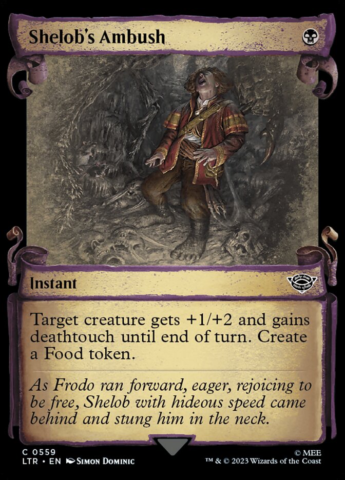 Shelob's Ambush, The lord of the rings: tales of middle-earth Card Art
