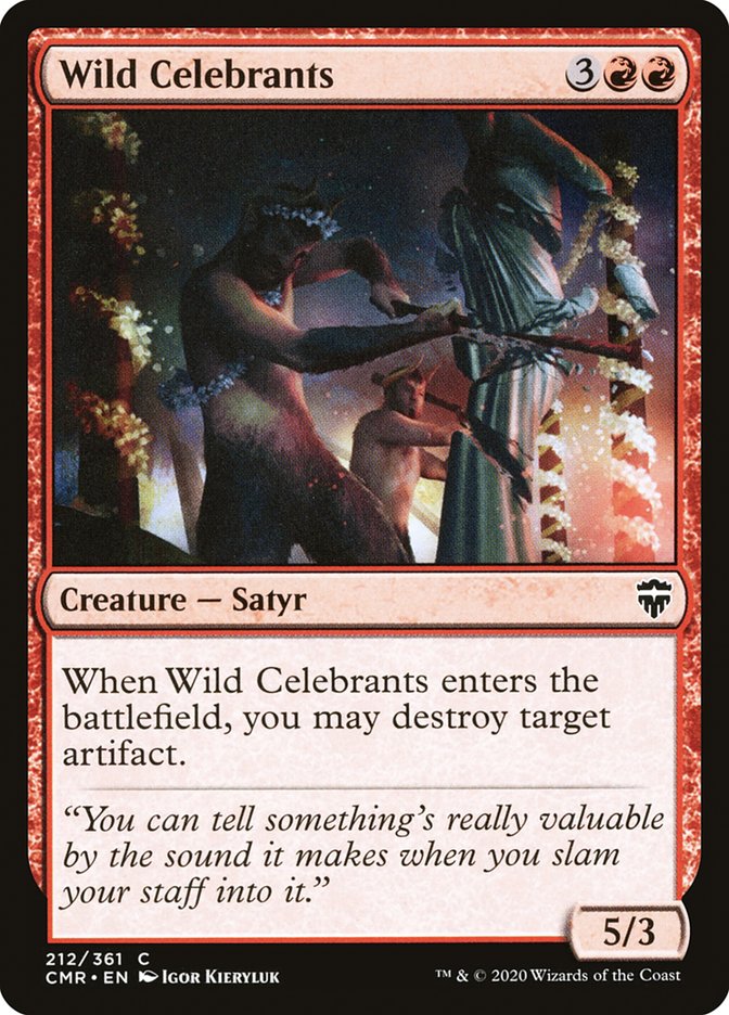 Wild Celebrants, Commander legends Card Art