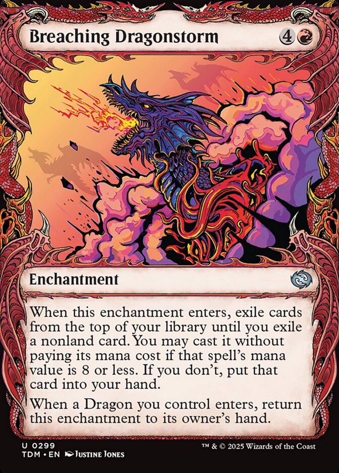Breaching Dragonstorm, Tarkir: dragonstorm Card Art