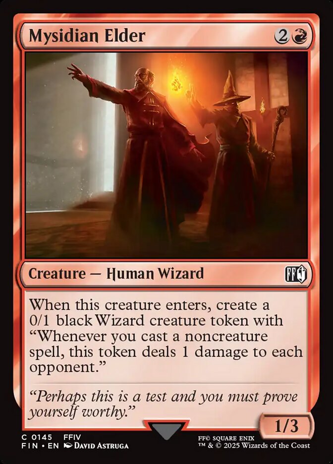 Mysidian Elder, Final fantasy Card Art