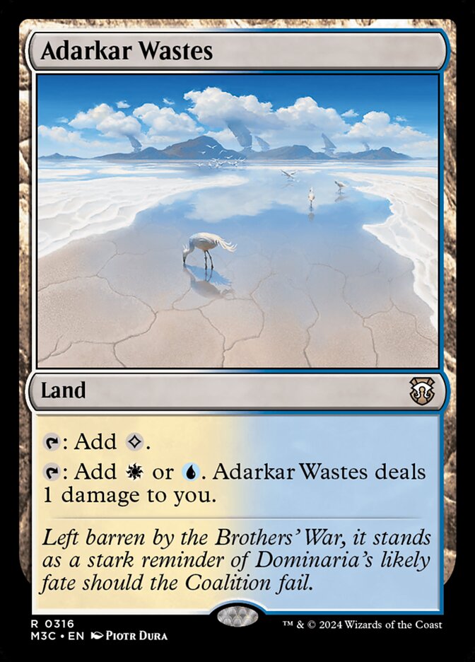 Adarkar Wastes, Modern horizons 3 commander Card Art