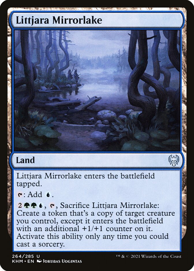 Littjara Mirrorlake, Kaldheim Card Art
