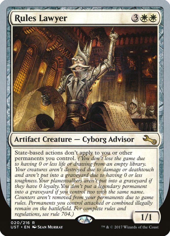 Rules Lawyer, Unstable Card Art