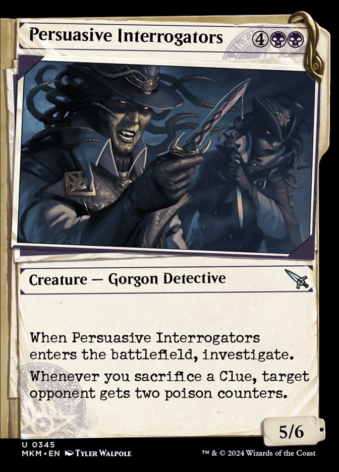 Persuasive Interrogators, Murders at karlov manor Card Art