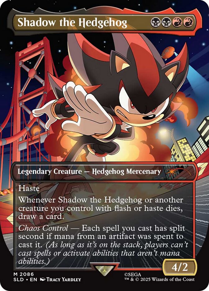 Shadow the Hedgehog, Secret Lair Drop Card Art