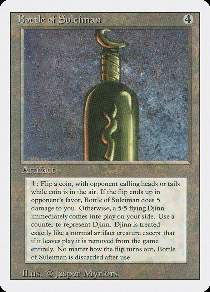 Bottle of Suleiman, Revised Edition Card Art
