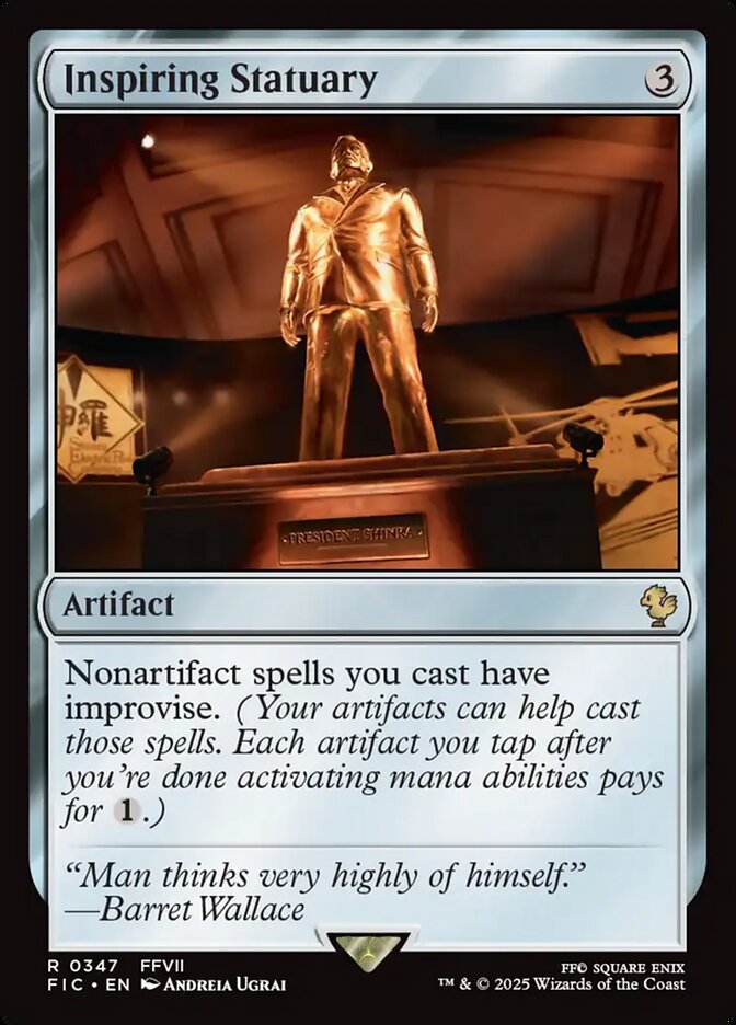 Inspiring Statuary, Final fantasy commander Card Art