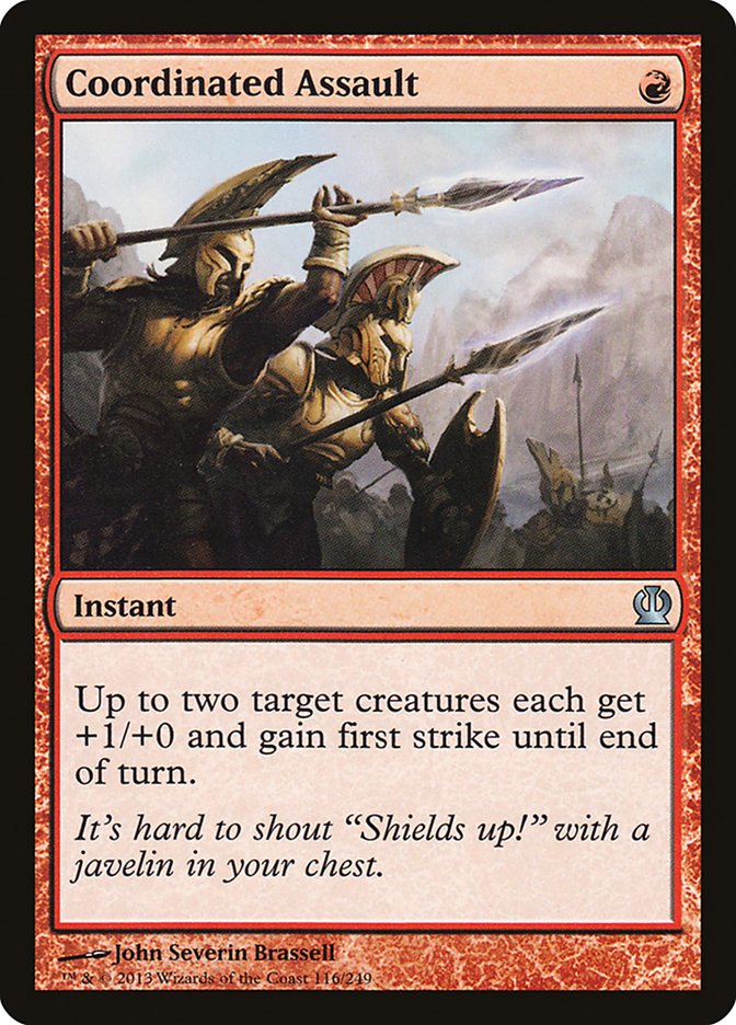 Coordinated Assault, Theros Card Art