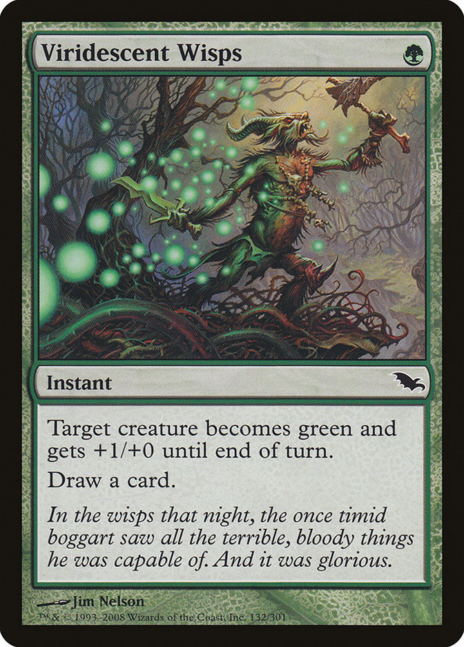 Viridescent Wisps, Shadowmoor Card Art