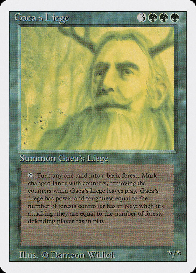 Gaea's Liege, Revised edition Card Art