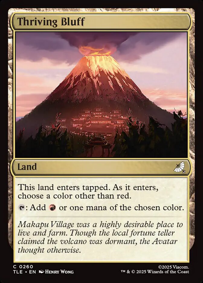 Thriving Bluff, Avatar: The Last Airbender Eternal Card Art