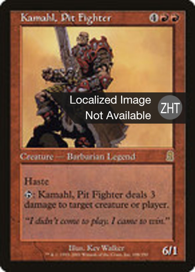 Kamahl, Pit Fighter, Odyssey Card Art