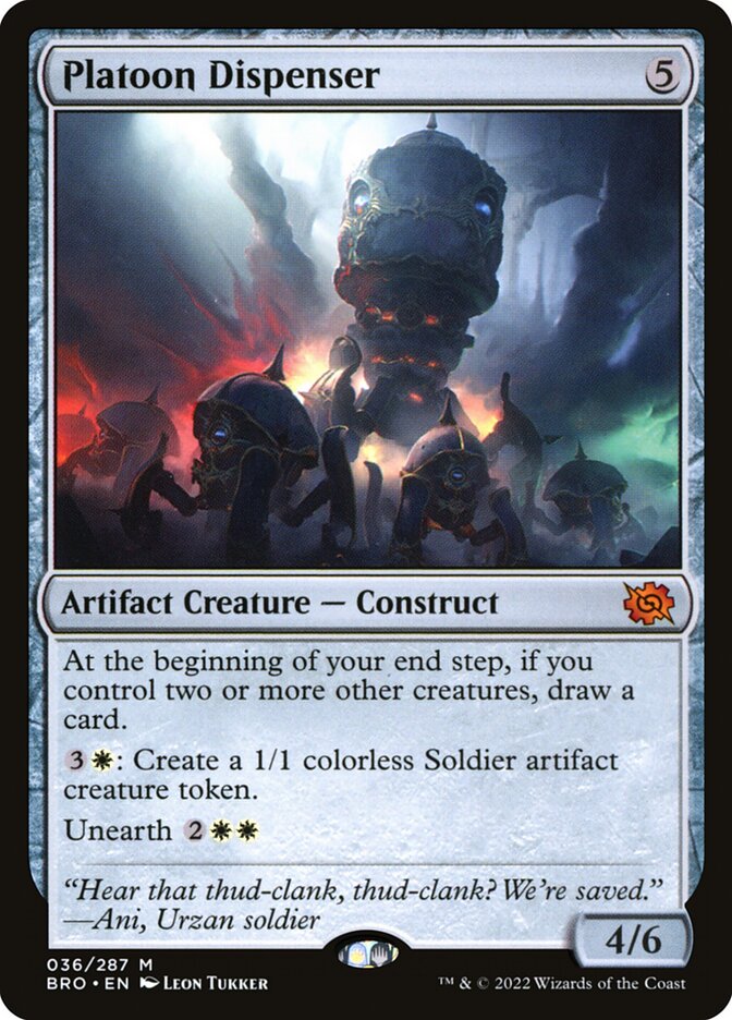 Platoon Dispenser, The brothers' war Card Art