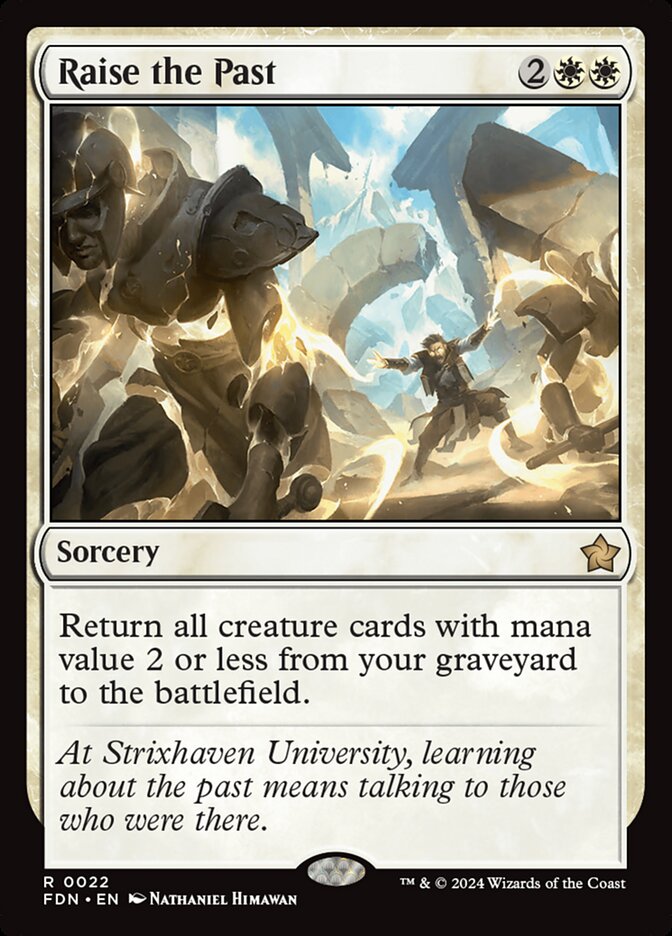 Raise the Past, Foundations Card Art