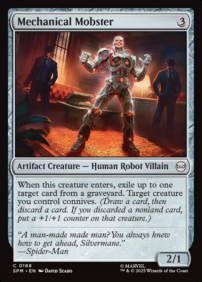 Mechanical Mobster, Marvel'S Spider-Man Card Art