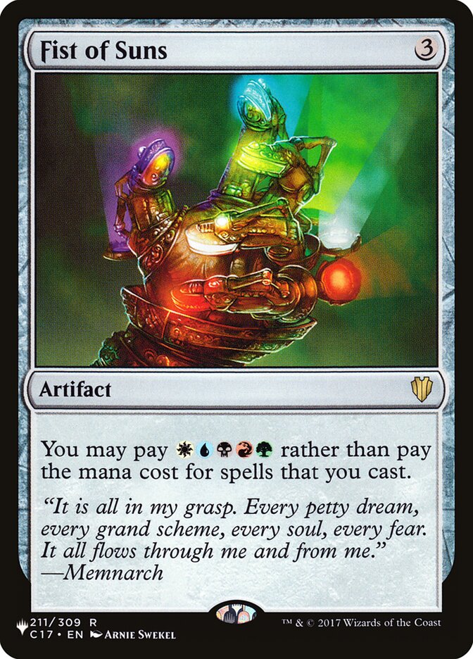 Fist of Suns, The List Card Art