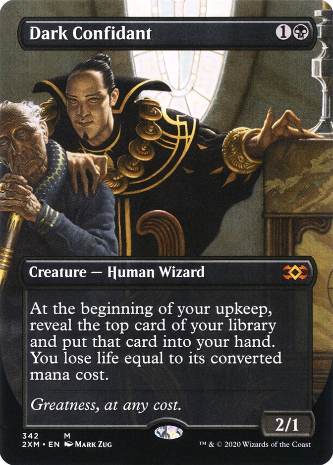 Dark Confidant, Double masters Card Art