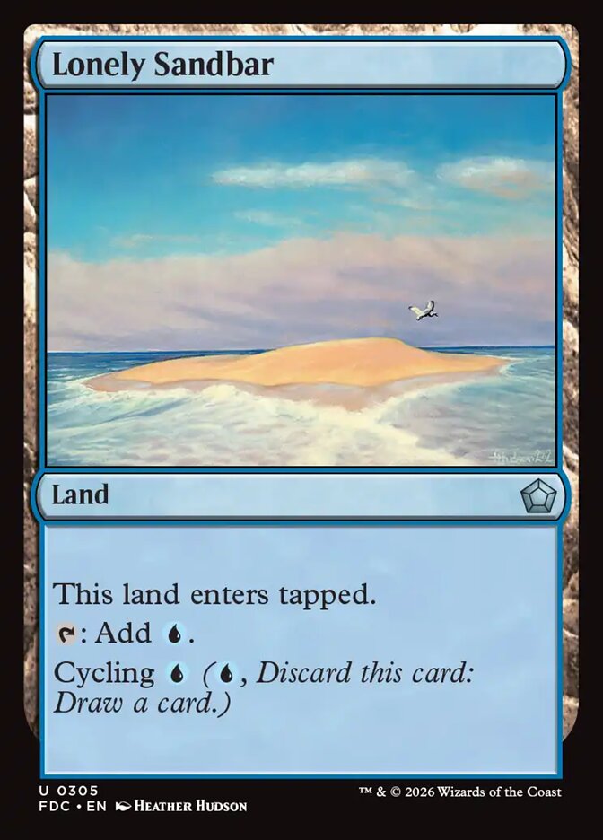 Lonely Sandbar, Foundations Commander Card Art