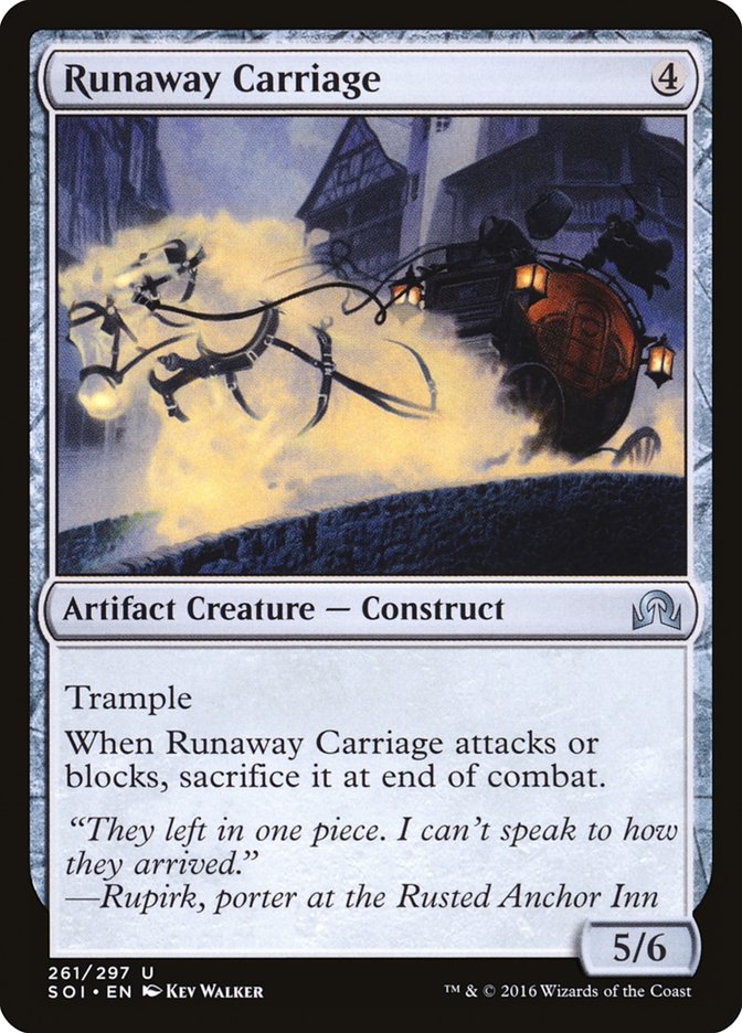 Runaway Carriage, Shadows Over Innistrad Card Art