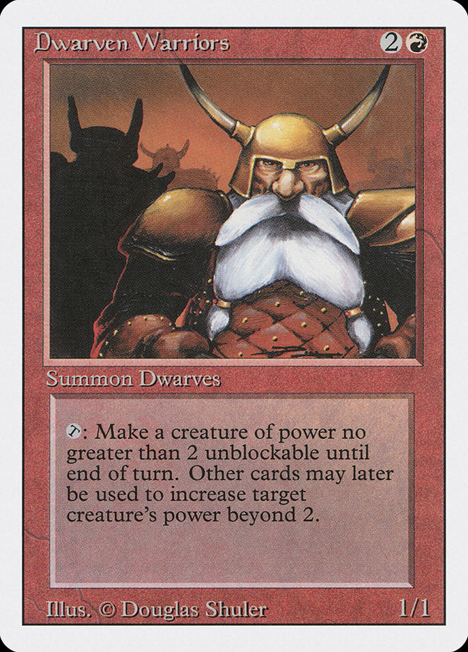 Dwarven Warriors, Revised edition Card Art