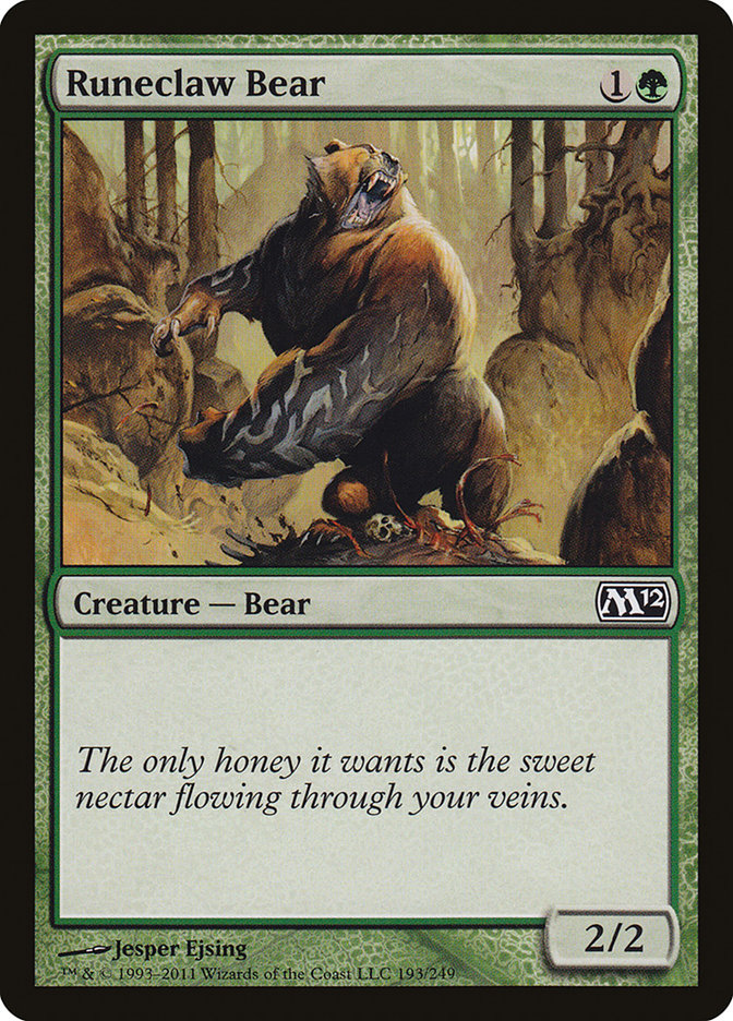 Runeclaw Bear, Magic 2012 Card Art